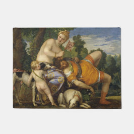 Venus und Adonis (von Paolo Veronese) Fußmatte
