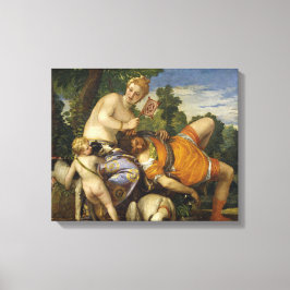Venus und Adonis (von Paolo Veronese) Leinwanddruck