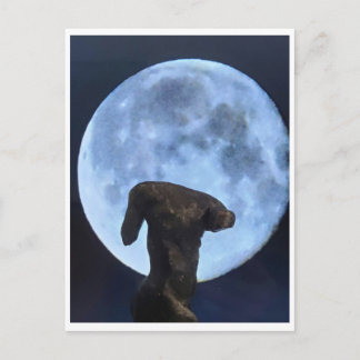 Venus und der Mond Postkarte