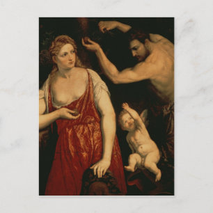 Venus und Mars, 50er Postkarte