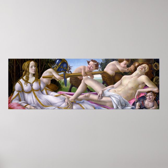 Venus und Mars von Botticelli - Plakat (Vorne)