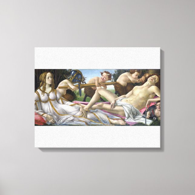 Venus und Mars von Sandro Botticelli Leinwanddruck (Vorderseite)