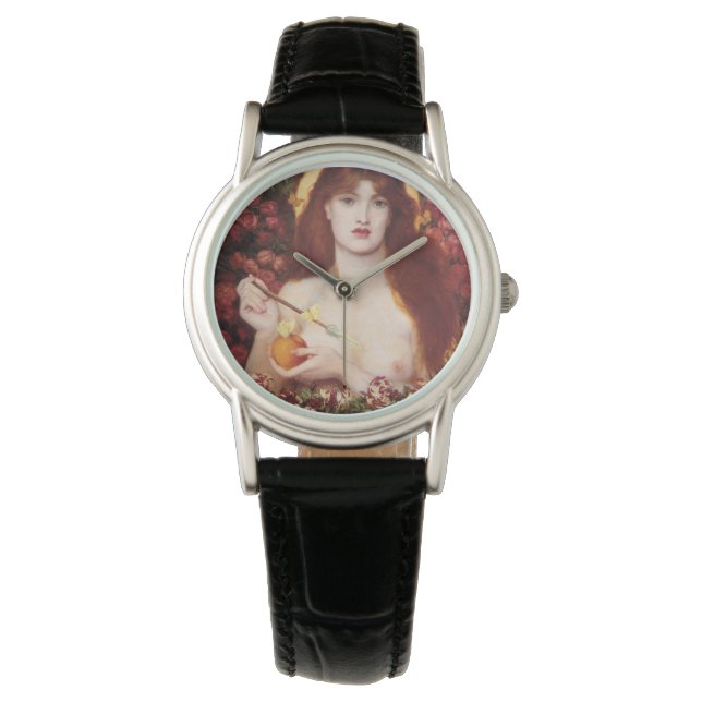 Venus Verticordia (von Dante Gabriel Rossetti) Armbanduhr (Vorderseite)