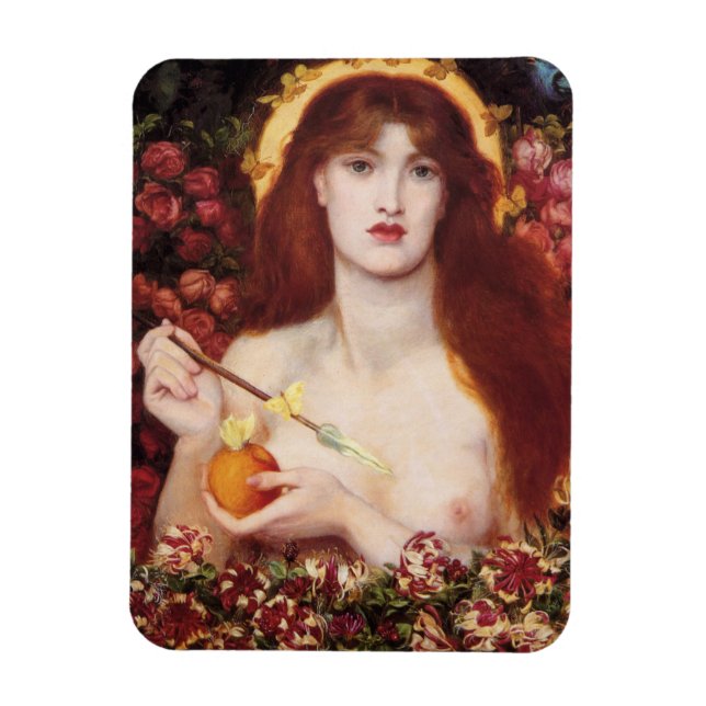 Venus Verticordia (von Dante Gabriel Rossetti) Magnet (Vertikal)