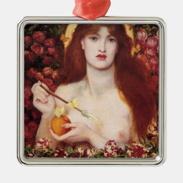 Venus Verticordia (von Dante Gabriel Rossetti) Ornament Aus Metall (Vorne)