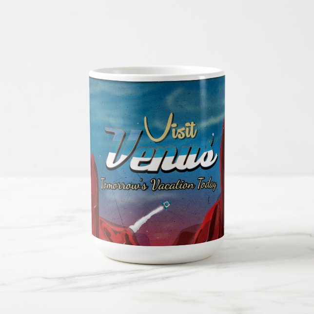 Venus Vintage Poster besuchen Kaffeetasse (Mittel)