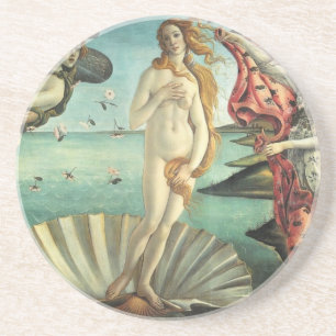 Venus von Botticelli Sandstone Untersetzer