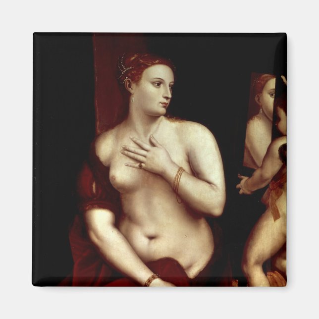 Venus vor dem Spiegel Magnet (Vorne)