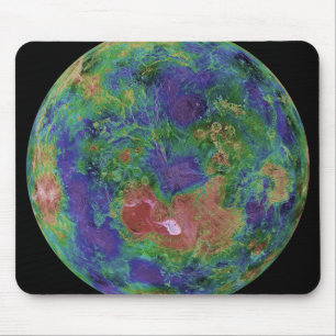 Venus, zentriert auf dem Nordpol Mousepad