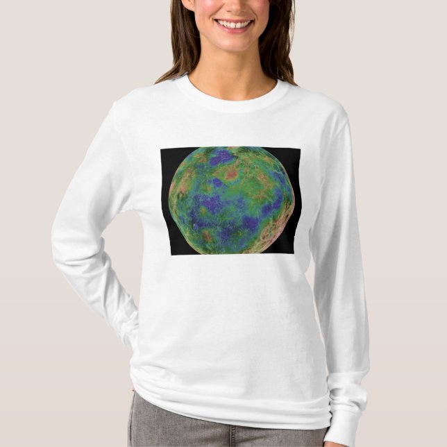 Venus, zentriert auf dem Südpol T-Shirt (Vorderseite)