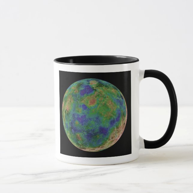 Venus, zentriert auf dem Südpol Tasse (Rechts)