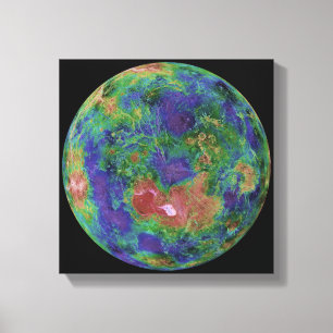 Venus zentrierte auf dem Nordpol Leinwanddruck