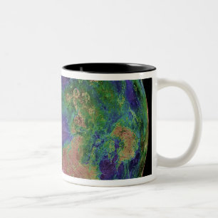 Venus zentrierte auf dem Nordpol Zweifarbige Tasse