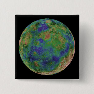 Venus zentrierte auf dem Südpol Button