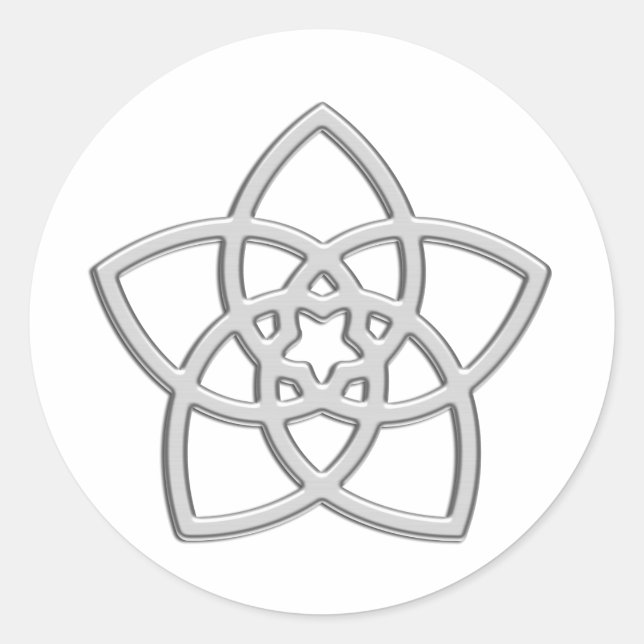 Venusblume - Blume der Liebe Runder Aufkleber (Vorderseite)