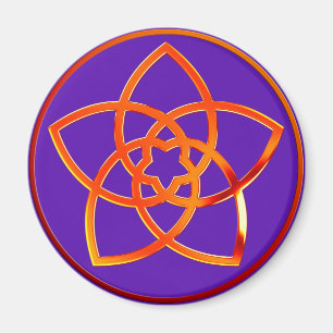 Venusblume / Venus Blume RED violett Magnet