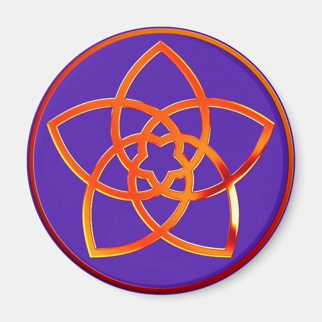 Venusblume / Venus Blume RED | violett Magnet (Vorne)
