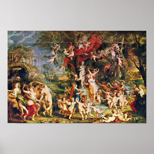 Venusfest von Rubens Peter Paul (beste Qualität) Poster (Vorne)