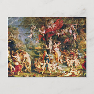 Venusfest von Rubens Peter Paul (beste Qualität) Postkarte