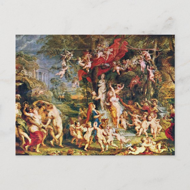 Venusfest von Rubens Peter Paul (beste Qualität) Postkarte (Vorderseite)