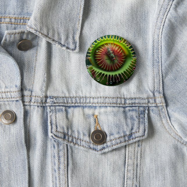 Venusfliegenfalle Blumen-Spaß Bold Whimsical  Button (Beispiel)