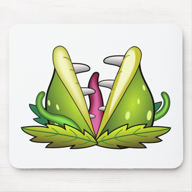 Venusfliegenmonster Mousepad (Vorne)