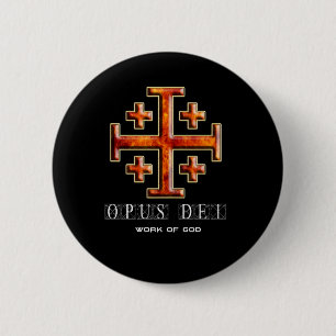 Ver 3 - Jerusalem-Kreuz - Opus Dei - Button