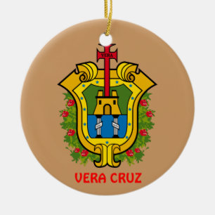 Vera Cruz, kundenspezifische Weihnachtsverzierung Keramikornament