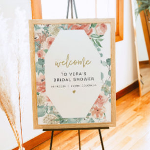 VERA Greenery & Terracotta Florenz Willkommen Poster