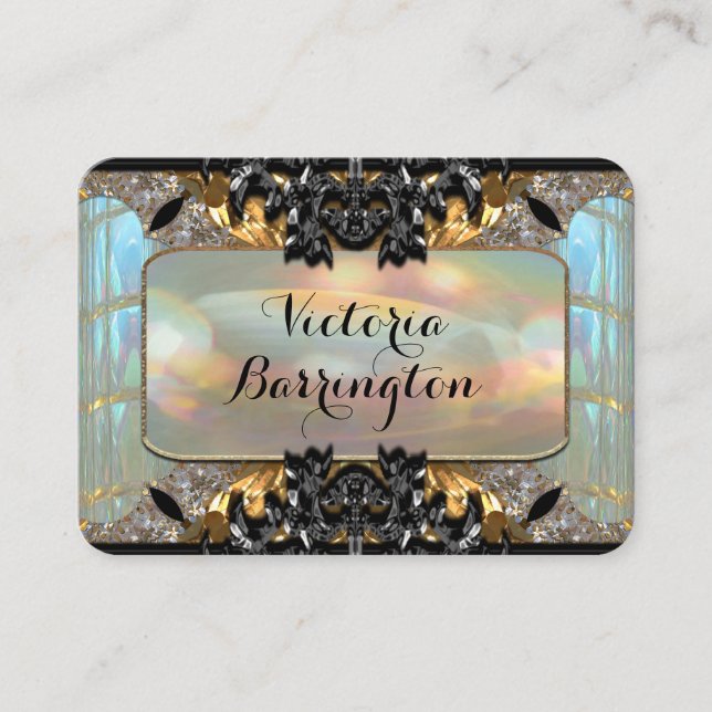 Verabickners barocke Perle beruflich Visitenkarte (Vorderseite)