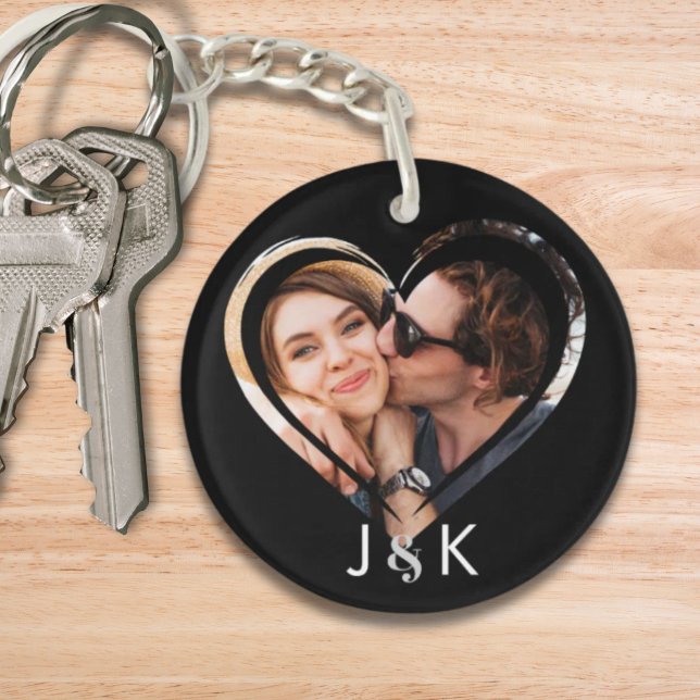 Verabred Couple Girlfriend FotoCollage Schlüsselanhänger (Dating Couple Girlfriend Boyfriend Photo Collage Keychain)