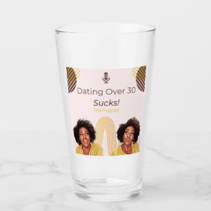 Verabred über 30 Sind zum Kotzen! Trinkglas Glas