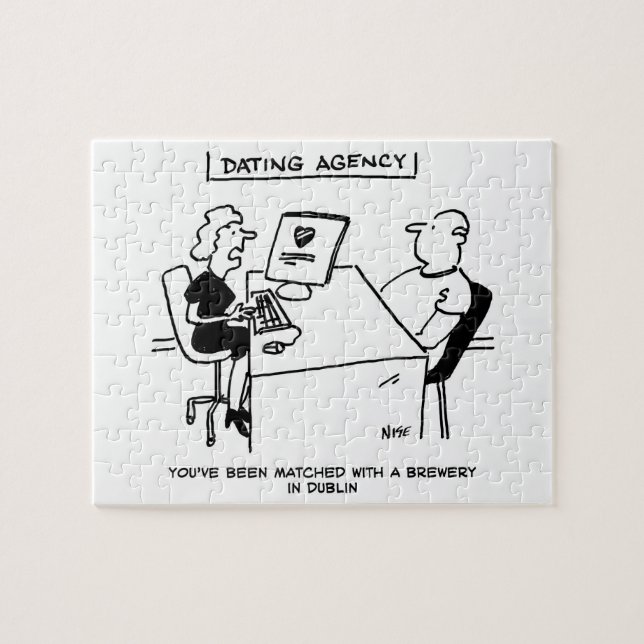 Verabredet Agentur passt zu einer Brauerei Puzzle (Horizontal)