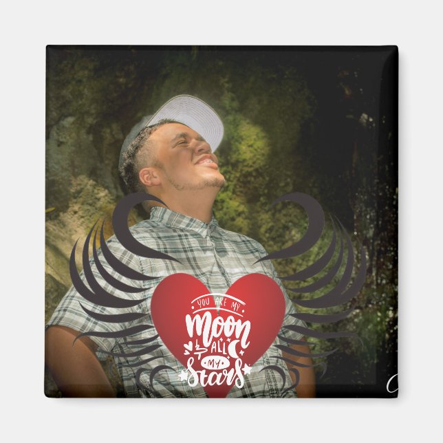 Verabredet Liebe Foto Valentinstag Magnet (Vorne)