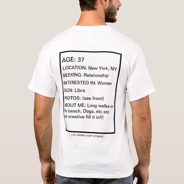 Verabredete Profil-T - Shirt (Rückseite)