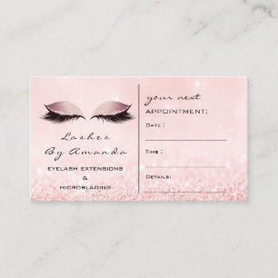 Verabredungs-Karten-Maskenbildner-graue rosa Terminkarte