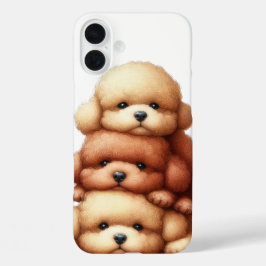 VERABSCHIEDENE STÜCKE VON PODLE PUPPY HUNGS iPhone 16 PLUS HÜLLE