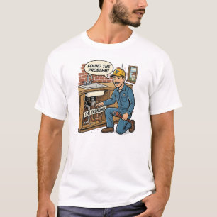 Veralteter Humor Lustiges Plumber Economy T-Shir T-Shirt