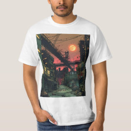 Veraltetes Comic - Stadt T-Shirt