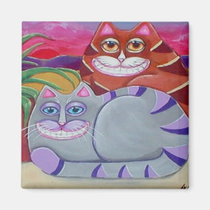 Veranda-Katzen-Magnet Magnet