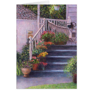 Veranda mit Wasserkanistern