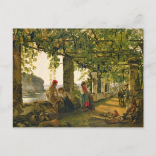 Verandah mit verdrehten Reben, 1828 Postkarte