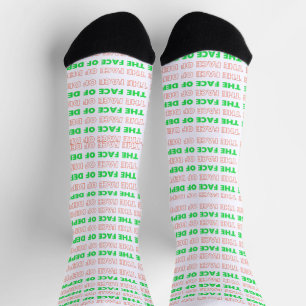 Verändern Sie das Gesicht der Depression Grün und  Socken