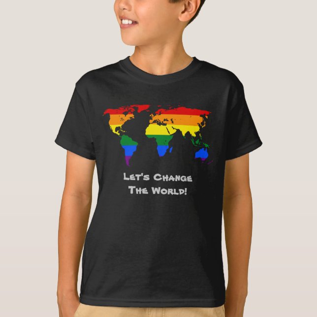 Verändern Sie den T - Shirt des Gay Pride (Vorderseite)