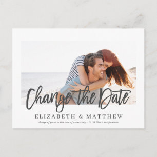 Verändern Sie die Ankündigung von Hochzeiten Moder Postkarte