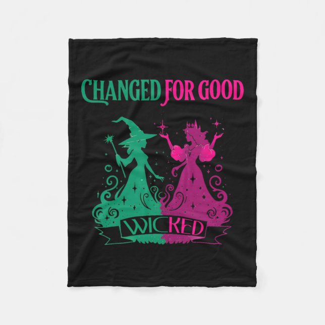 Verändert für gutes, geficktes lustiges Halloween  Fleecedecke (Vorderseite)