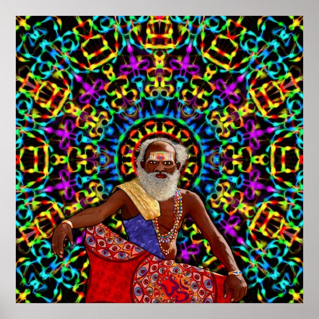 Veränderte Wahrnehmungen eines Heiligen Mannes Poster (Vorne)