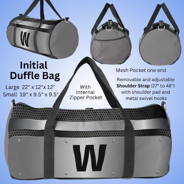 Veränderung anfänglich, silbermetallisch duffle bag (Von Creator hochgeladen)