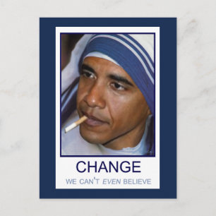 Veränderung, die wir nicht einmal glauben können postkarte