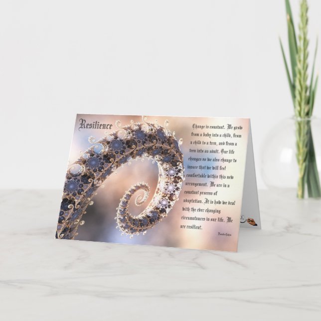 Veränderung ist konstant karte (Vorderseite)